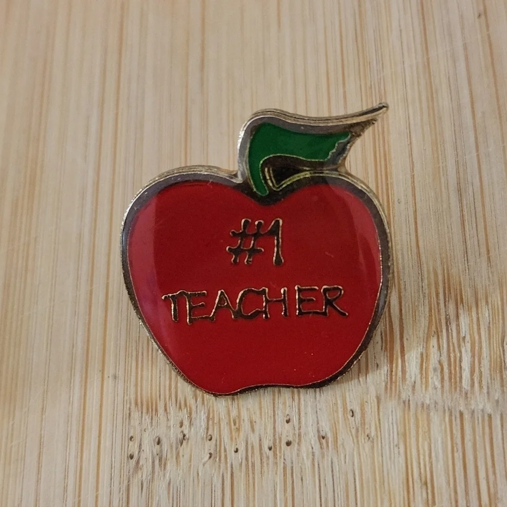 Lot of Teacher Lapel Pins Brooches Jewelry Accessories Teacher Appreciation Red